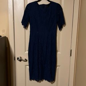 Merokeety Navy Cocktail Dress